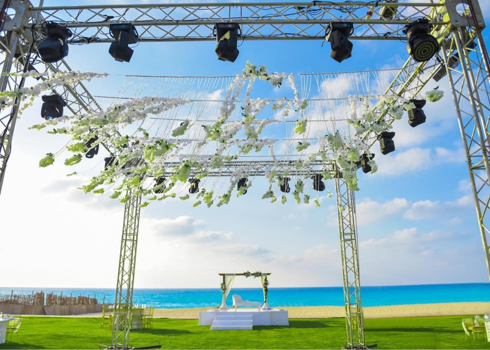 Borg El Arab Beach Resort Exterior foto A wedding canopy